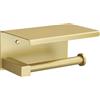 TURS Porta carta igienica con telefono, porta carta igienica per bagno, SUS 304, in acciaio inox, per bagno o cucina, ORO Spazzolato