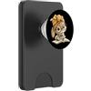 Teacher Student Reader Library Bookworm Coniglietto aperto lettura libro animale amante grafico ritratto coniglio PopSockets PopWallet per MagSafe
