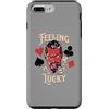 Vintage 1950s Pinup Rockabilly Dress Clo Custodia per iPhone 7 Plus/8 Plus Rockabilly Feeling Lucky Devil Dadi 50s Retro Vintage Casino