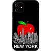 NYC Adventure Tees Custodia per iPhone 11 NYC, orizzonte, grande, mela, New York, città, Tri-State (NY)
