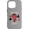 Vintage 1950s Pinup Rockabilly Dress Clo Custodia per iPhone 16 Pro Rockabilly Feeling Lucky Devil Dadi 50s Retro Vintage Casino