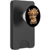 Bookworm Teacher Theme Library Reader Gr Bambino Mucca Libro Aperto Lettura Animale Amante Grafica Vitello Rotondo PopSockets PopWallet per MagSafe