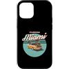 Vintage Clothing Store Custodia per iPhone 12/12 Pro Florida Miami Vintage Sport Car Retro Tramonto Palme