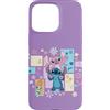 Disney Custodia per iPhone 15 Pro Max Disney Stitch & Angel Spring Easter Friendly Flower Faces