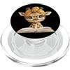 Bookworm Teacher Theme Library Reader Gr Baby Giraffe Libro Aperto Lettura Animale Amante Grafico Ritr PopSockets PopGrip per MagSafe