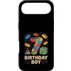Building Block Birthday Boy Apparel & Gi Custodia per iPhone Air Birthday Boy Building Blocks Mattone Theme Party 7th Birthday