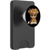 Bookworm Teacher Theme Library Reader Gr Bambino Mucca Libro Aperto Lettura Animale Amante Grafica Vitello Rotondo PopSockets PopWallet per MagSafe