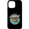 Vintage Clothing Store Custodia per iPhone 13 Pro Max Florida Miami Vintage Sport Car Retro Tramonto Palme