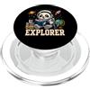 Panda Explorer Space Study Animal Art Panda Explorer Spazio Studio Animale Grafica PopSockets PopGrip per MagSafe