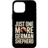 German Shepherd Dog Lover Custodia per iPhone 16 Pro Max Just One More Pastore Tedesco Retro Tramonto