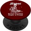 Howzit South Africa Braai Skeleton Griller Punzonatura è sbagliato PopSockets PopGrip Adesivo