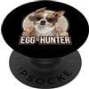 Chihuahua Puppy Lover PS Easter Bunny Chihuahua Egg Hunter Dog Lover PopSockets PopGrip Adesivo