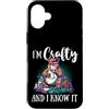 Crafty per mamma Scrapbook Crafts Custodia per iPhone 16 Plus Divertente Artigiani I'm Crafty and I Know It Orso Artigiano