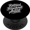 Bartender Vintage Minimalist Lettering D Divertente artista di blackout in pensione dicendo donne uomini PopSockets PopGrip Adesivo