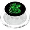Mystical Medieval Dragon Legends Merchan Mistico Drago Verde PopSockets PopGrip per MagSafe