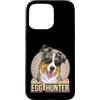 Australian Shepherd Puppy Lover PS Custodia per iPhone 15 Pro Max Easter Bunny Australian Shepherd Egg Hunter, amante dei cani