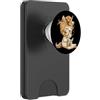 Bookworm Teacher Theme Library Reader Gr Ritratto grafico di fantasia della lettura del libro piccolo unicorno PopSockets PopWallet per MagSafe