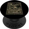 Celestial Tarot Aesthetic Australian Des Astronomia della carta dei tarocchi del diavolo della Tasmania celeste PopSockets PopGrip Adesivo