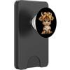 Bookworm Teacher Theme Library Reader Gr Baby Mucca Piccolo Libro Lettura Animali Amante Grafica Vitello Rotondo PopSockets PopWallet per MagSafe