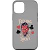 Vintage 1950s Pinup Rockabilly Dress Clo Custodia per iPhone 12/12 Pro Rockabilly Feeling Lucky Devil Dadi 50s Retro Vintage Casino