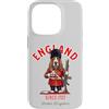 Dogs & Coffee Designs Custodia per iPhone 14 Pro Basset Hound-Hund Tee London KING'S GUARD England Bandiera UK