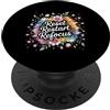 Chiarezza trambusto al giorno Reset Restart Refocus Growth Productivity Mindset - PopSockets PopGrip Adesivo