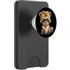 Bookworm Teacher Theme Library Reader Gr Baby Raccoon Piccolo Libro Lettura Animale Amante Grafica Rotonda PopSockets PopWallet per MagSafe