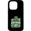 Kids Football Soccer Birthday Boy Appare Custodia per iPhone 15 Pro Rete da calcio per 3° compleanno, 3 anni, tema calcio
