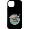 Vintage Clothing Store Custodia per iPhone 15 Plus Florida Miami Vintage Sport Car Retro Tramonto Palme