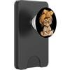 Bookworm Teacher Theme Library Reader Gr Scimmia bambino libro aperto lettura animale amante grafico ritratto PopSockets PopWallet per MagSafe