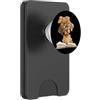 Bookworm Teacher Theme Library Reader Gr Cucciolo Libro Aperto Lettura Cane Amante Grafica Ritratto PopSockets PopWallet per MagSafe