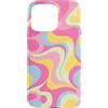 generic Custodia per iPhone 15 Pro Max Fantastico motivo floreale a spirale pastello