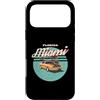 Vintage Clothing Store Custodia per iPhone 17 Pro Max Florida Miami Vintage Sport Car Retro Tramonto Palme