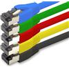 1aTTack.de Cavo di rete Cat 8 da 1,5 m, Cat.8 Lan 2000 Mhz 40 Gbit s 40GBase-T Poe+, cavo patch Ethernet, LSZH, 5 x 1,5 m
