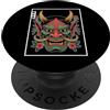 Hannya Oni By Tokyo-Waves Maschera giapponese del diavolo Yokai del diavolo Hannya Giappone Oni PopSockets PopGrip Adesivo