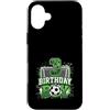 Kids Football Soccer Birthday Boy Appare Custodia per iPhone 16 Plus Rete da calcio per 3° compleanno, 3 anni, tema calcio