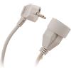 Zenitech - Prolunga Elettrica 16A 3680W - Cavo HO5VV-F 3G1,5 mm² Lunghezza 10m - Spina e Presa Tipo G con Messa a Terra - Per Uso Interno - Colore Bianco - 1 Pezzo