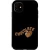 Chocolate Sweet Candy Sugar Chocolate sn Custodia per iPhone 11 Cuori di cioccolato