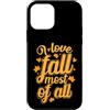 autumn season spring winter leaves folia Custodia per iPhone 12 mini Autunno I Love Fall most of All