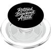 Bartender Vintage Minimalist Lettering D Divertente artista di blackout in pensione dicendo donne uomini PopSockets PopGrip per MagSafe