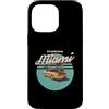 Vintage Clothing Store Custodia per iPhone 14 Pro Max Florida Miami Vintage Sport Car Retro Tramonto Palme
