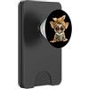 Teacher Student Reader Library Bookworm Ritratto grafico dell'amante dei cani di lettura del piccolo libro del chihuahua del PopSockets PopWallet per MagSafe