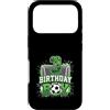 Kids Football Soccer Birthday Boy Appare Custodia per iPhone 17 Pro Rete da calcio per 3° compleanno, 3 anni, tema calcio