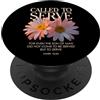 Called to Serve Floral Christian Flower Chiamato a servire fiori cristiani con versi biblici floreali PopSockets PopGrip Adesivo