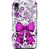For Mum Inspirations Custodia per iPhone XR Chinoiserie Nastro Floreale Fiocco Rosa Supercute Best Mum Ever