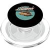 Vintage Clothing Store Florida Miami Vintage Sport Car Retro Tramonto Palme PopSockets PopGrip per MagSafe