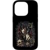 TOKYO WAVES Creepy Horror Anima Manga Ae Custodia per iPhone 14 Pro Giapponese Horror Anime Manga Y2K Hannya Oni Maschera Ragazza Goth