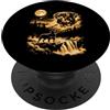 Funny Rottweiler Lover Gifts Accessories Rottweiler che ulula alla luna PopSockets PopGrip Adesivo