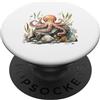 Aqua Critter Art Adorabile Acquarello Polpo Marine Life Art PopSockets PopGrip Adesivo