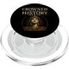 History Loving Woman Ancient Egypt Queen Cleopatra Regina D'Egitto Femminile Potenza Regale Donna PopSockets PopGrip per MagSafe